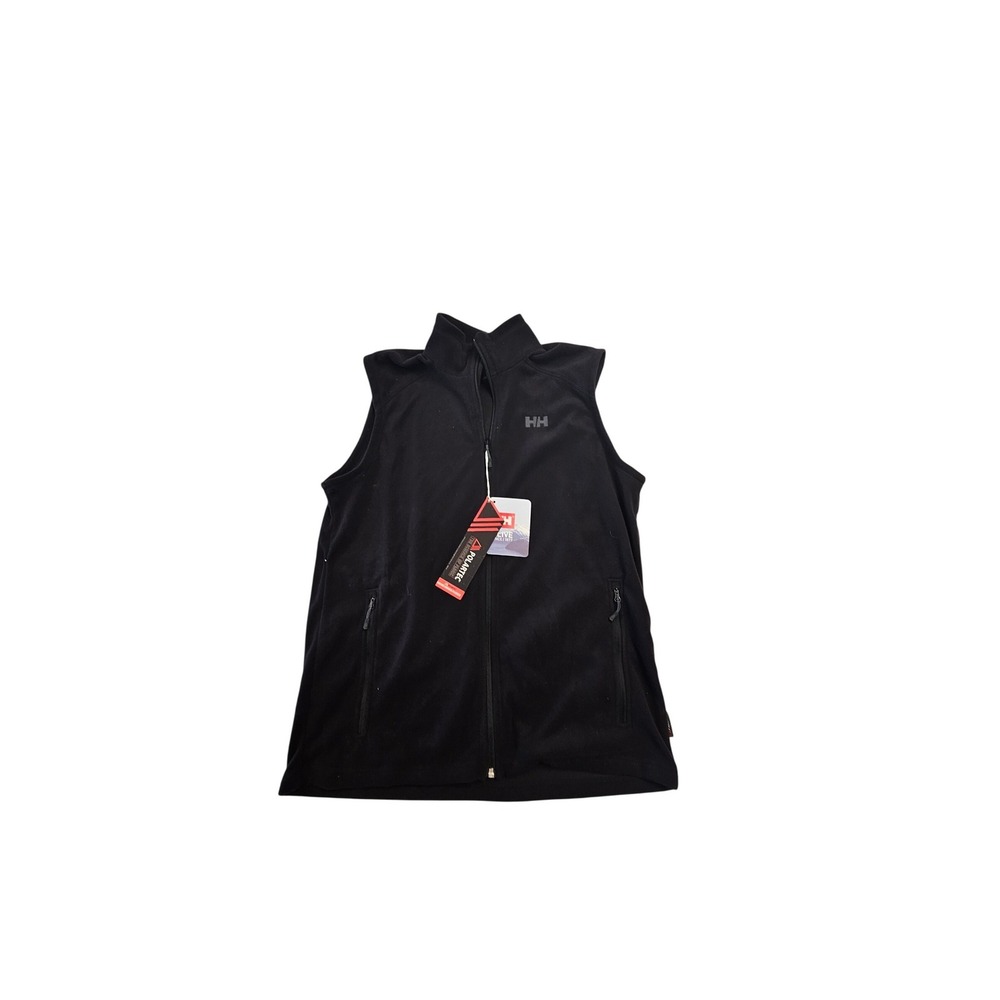 Helly Hansen Daybreaker Fleece Vest Mens Large Black Polartec Full Zip 51831-990
